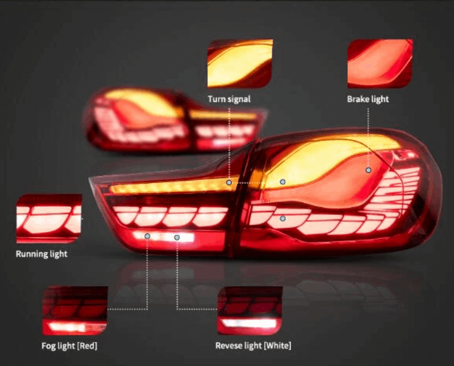 BMW 4 Series F32, F33, F36, F82, F83 | GTS STYLE LED TAILLIGHTS Vehicle Multimedia Systems