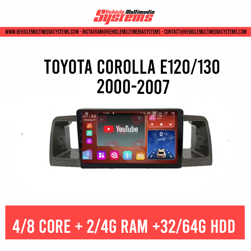 Toyota Corolla E120/130 | 2000-2007 | Android Screen