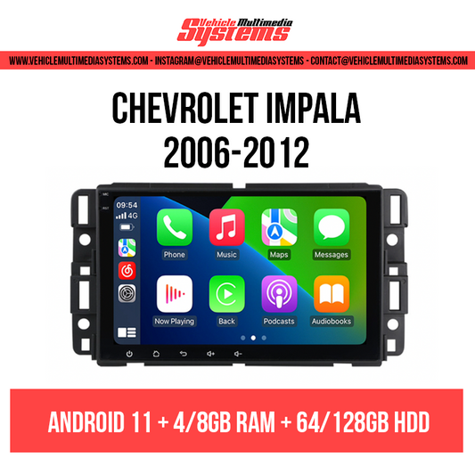 Chevrolet Impala | 2006-2012 | Pantalla Android