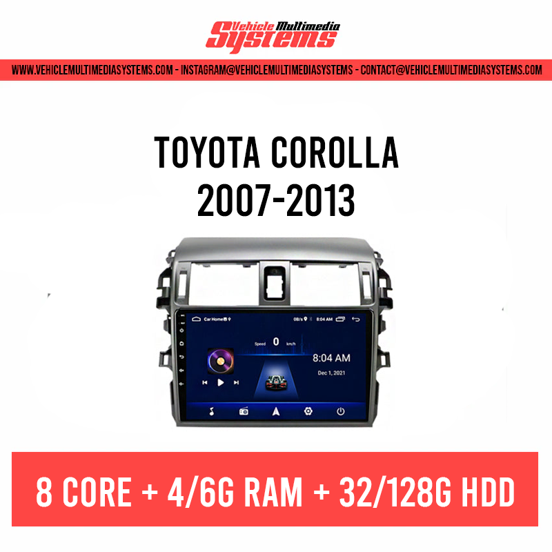 Toyota Corolla | 2007-2013 | Android Screen