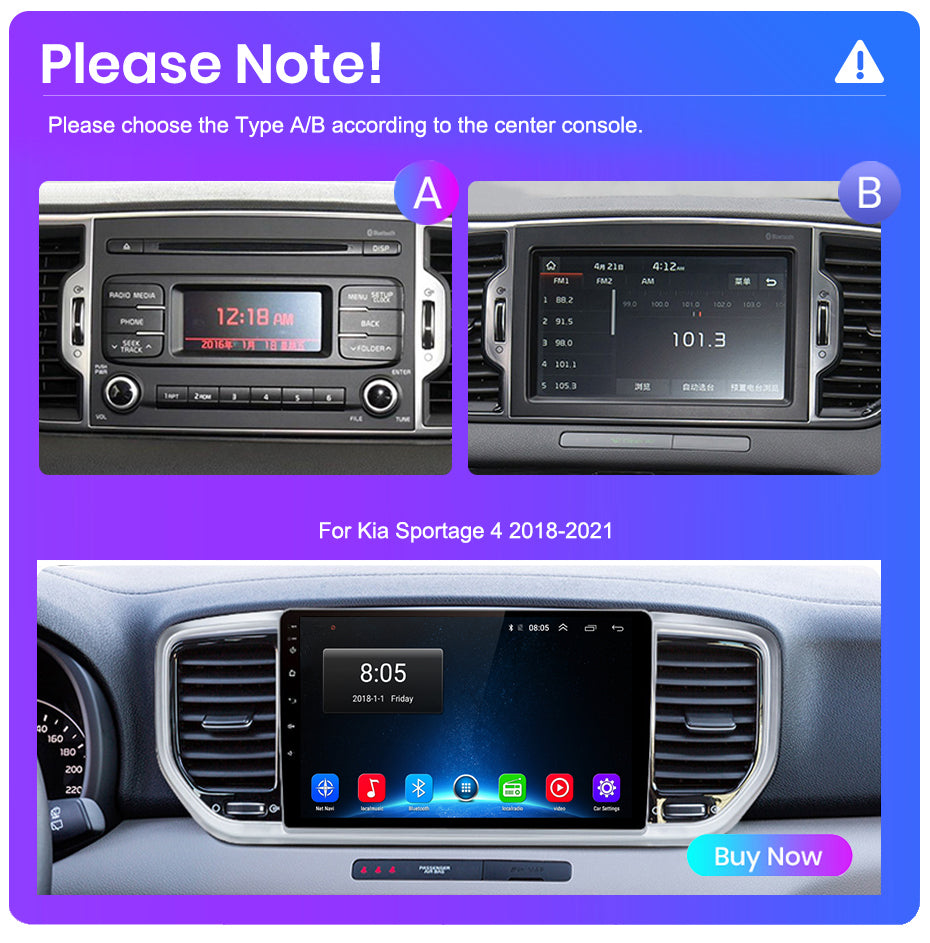 Kia Sportage 4 | 2016-2018 | Pantalla Android