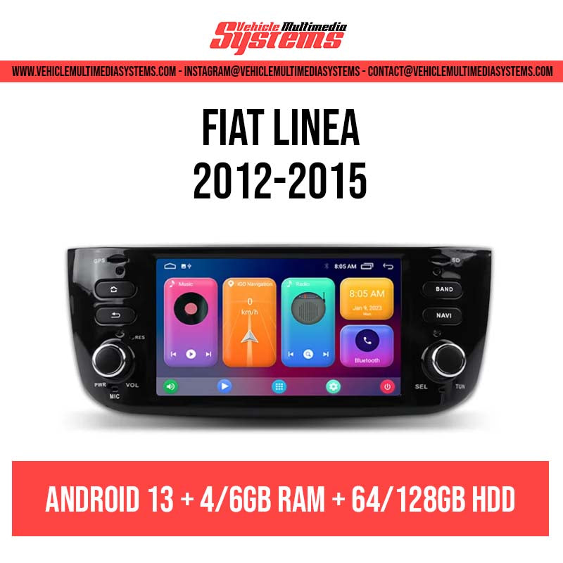 Fiat Línea | 2012-2015 | Pantalla de Android