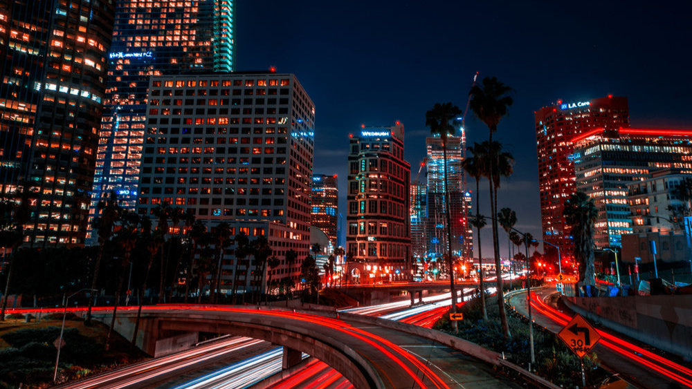 Cityscape showcasing the installation services for vehicle multimedia systems
